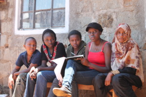 local youth outside SYSC's training centre