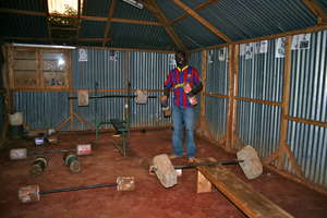 Youth Support Worker shows off our gym