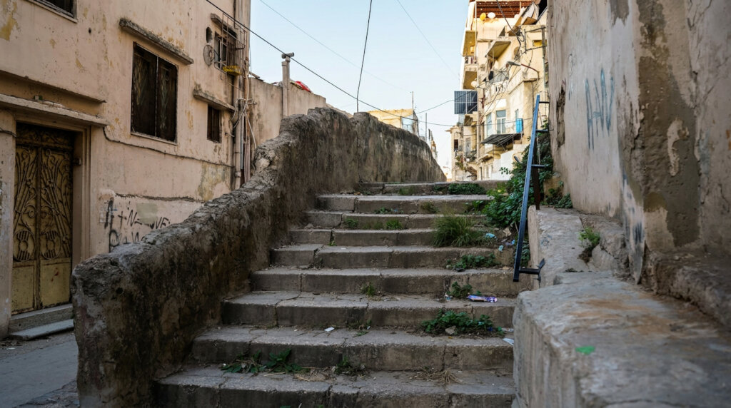 Installation of solar-light on Swayka Stairs