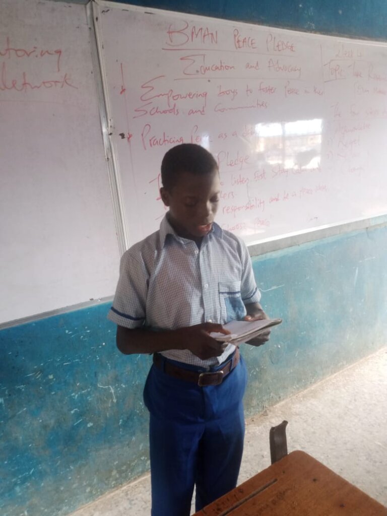 BMAN Peace Pledge Movement for Nigerian Boys