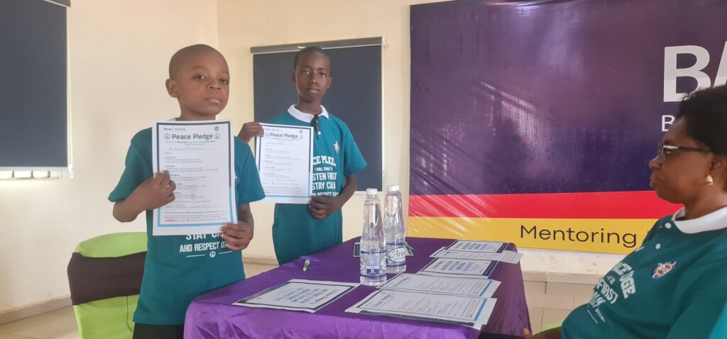 BMAN Peace Pledge Movement for Nigerian Boys