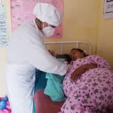 PHASE ANM attending a newborn and mother, Gorkha