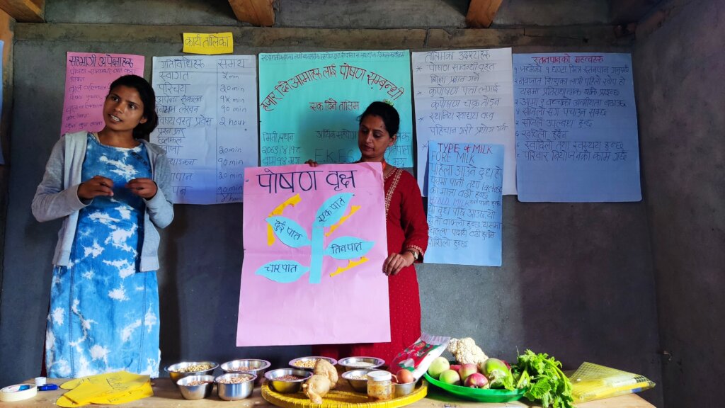 Nutrition workshop at Mugu, Bama community.