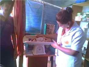 PHASE ANM with a newborn in Baruwa Clinic