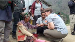 PHASE ANM attending a patient in a home visit