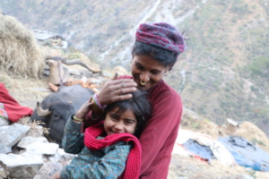 Recovered Pari Maya ( name changed) back to family