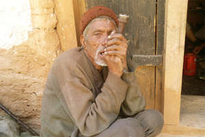 Smoking tobacco is common in Maila village