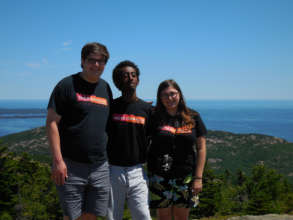 YJI students at Acadia National Park