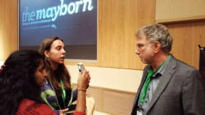Two YJI students interview editor Marty Baron