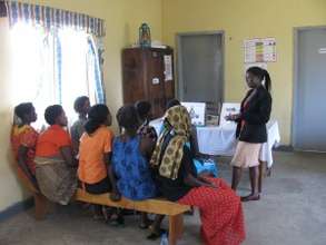 Expectant mothers receiving health education