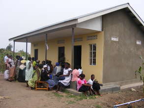 Women Waiting Outside Health Clinic