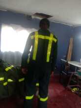 Workers uniforms made by garment students