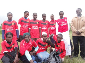 the winning girls' team