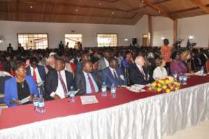 Officials and guests at opening ceremony