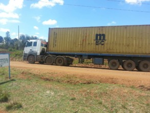 Container arriving in Koshin