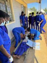 Nurse's Aids demonstrating their skills