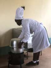 Future cook preparing a meal