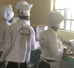 Trainees in new uniforms