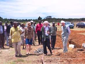 Blessing of foundations by Father Sean