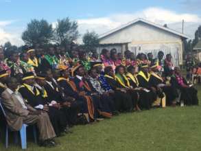 Colorful rows of Students & Teachers