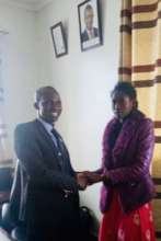 Princ. Cheruyiot and Viviane, valedictorian KTTI