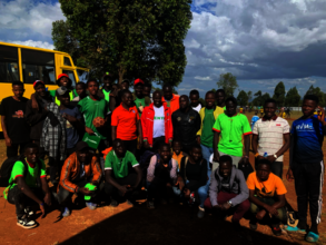 Hand ball team at Iten Open tournament