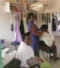 practice in the hairsalon