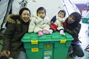 ShelterBoxes delivered in Japan