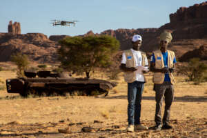 Drone mine detection in Chad