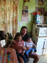 Happy owners of a new solar heater!