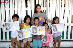 The children and their works.