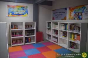 Our books to share in the library