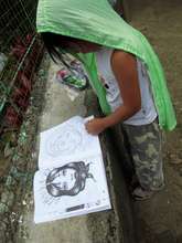 Checking out the artworks in Kulayan.