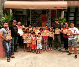 Books for kids from San Roque in Lopez, Quezon