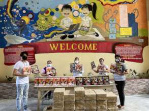 Comembo Elementary School prepares kids' modules.