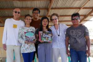We also donated our other books for their library.