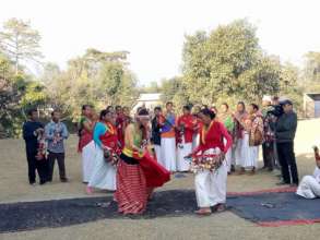 Tharu cultural dance in Tulsipur