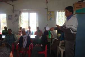 Kulbir Chaudhary addressing the event