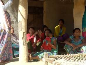 Women waiting for meeting @ Sapana Shibir, Kailari