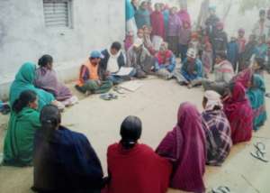 Tharu Community Meeting about Education Issue