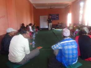 Participants in the training
