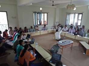 Meeting with stakeholders to share progress report