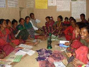 Tharu community group meeting