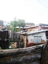 Poor living conditions in the slum of Ankasina
