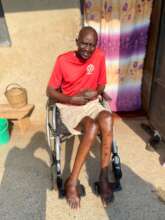 Francis can now sit, talk and smile