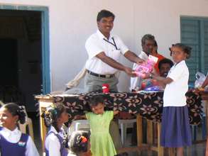 Child Receiving Gift Prize's