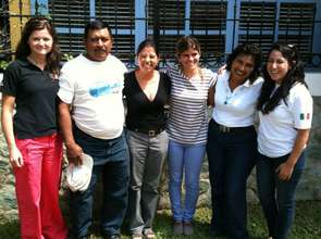 With community leaders during evaluation visits