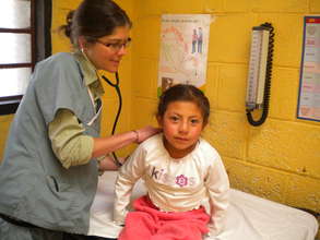 Volunteer Nurse and patient