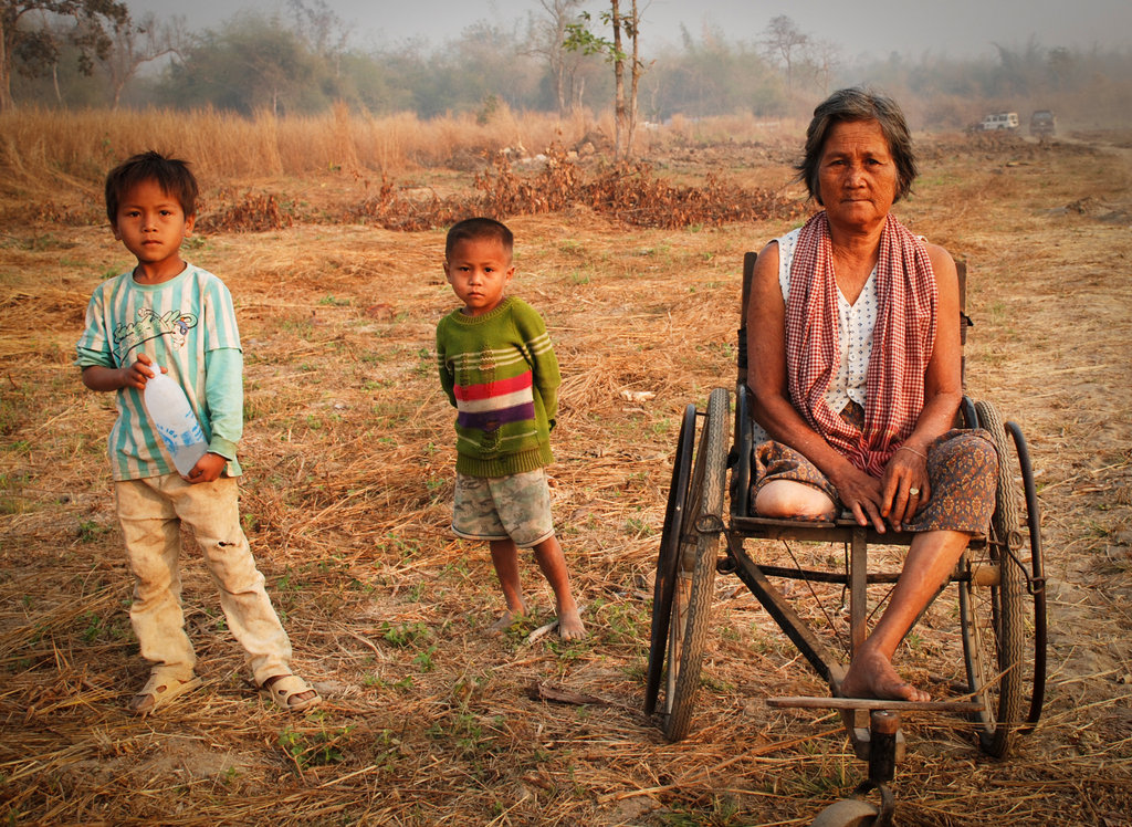 Remove landmines from a village in Cambodia