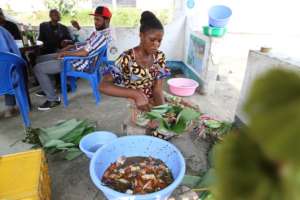 Maman Juliette, a Liboke vendor in Kinshasa